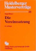 Cover: Die Vereinssatzung - Fachmedien Recht und Wirtschaft