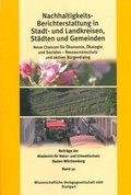 Cover: Nachhaltigkeits-Berichterstattung in Stadt- und Landkreisen, St&auml;dten und Gemeinden - Wissenschaftliche Verlagsgesellschaft