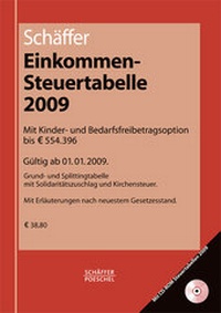 Abbildung von: Einkommensteuertabelle 2009 - Schäffer-Poeschel