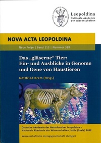 Abbildung von: Das "gläserne" Tier: Ein- und Ausblicke in Genome und Gene von Haustieren - Wissenschaftliche Verlagsgesellschaft
