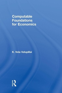 Enlarge image Cover: Computable Foundations for Economics - Routledge