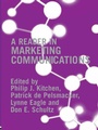 Cover: A Reader in Marketing Communications - Routledge