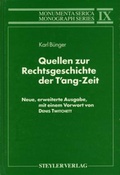 Cover: Quellen zur Rechtsgeschichte der T'ang-Zeit - Steyler Verlagsbuchhandlung