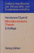 Cover: Mikro&ouml;konomische Theorie - Vahlen