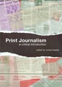 Cover: Print Journalism - Routledge
