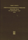 Cover: Chronologisch-Thematisches Verzeichnis s&auml;mtlicher Werke von Jean-Baptiste Lully (LWV) - Schneider, Hans