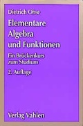 Cover: Elementare Algebra und Funktionen - Vahlen