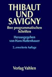 Enlarge image Cover: Thibaut und Savigny - Vahlen