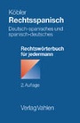 Cover: Rechtsspanisch - Vahlen