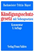 Cover: K&uuml;ndigungsschutzgesetz mit Nebengesetzen - Vahlen