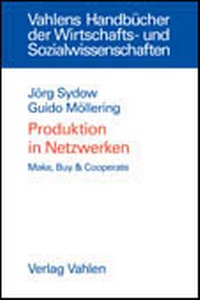 Abbildung von: Produktion in Netzwerken - Vahlen