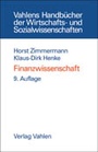 Cover: Finanzwissenschaft - Vahlen