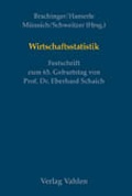 Cover: Wirtschaftsstatistik - Vahlen