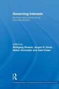 Cover: Governing Interests - Routledge