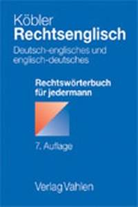 Enlarge image Cover: Rechtsenglisch - Vahlen