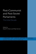 Cover: Post-Communist and Post-Soviet Parliaments - Routledge