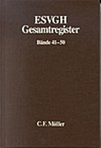 Abbildung von: ESVGH Gesamtregister - C.F. Müller