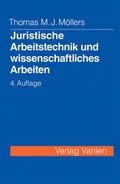 Cover: Juristische Arbeitstechnik und wissenschaftliches Arbeiten - Vahlen