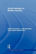 Cover: Social Isolation in Modern Society - Routledge