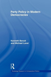 Enlarge image Cover: Party Policy in Modern Democracies - Routledge