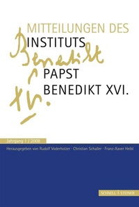 Enlarge image Cover: Mitteilungen Institut Papst Benedikt XVI. - Schnell & Steiner