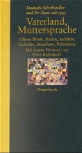 Cover: Vaterland, Muttersprache - Wagenbach