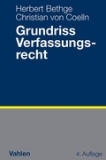 Cover: Grundriss Verfassungsrecht - Vahlen