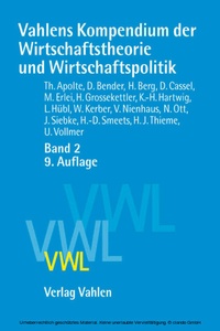 Abbildung von: Vahlens Kompendium der Wirtschaftstheorie und Wirtschaftspolitik Band 2 - Vahlen
