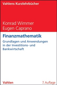 Enlarge image Cover: Finanzmathematik - Vahlen