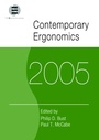 Cover: Contemporary Ergonomics 2005 - Taylor & Francis