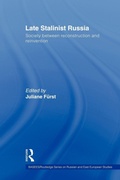 Cover: Late Stalinist Russia - Routledge