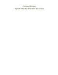 Cover: Epikur und die Stoa &uuml;ber das Gl&uuml;ck - C.F. M&uuml;ller