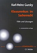 Cover: Klausurenkurs im Sachenrecht - C.F. M&uuml;ller