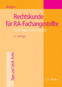 Enlarge image Cover: Rechtskunde für RA-Fachangestellte - C.F. Müller