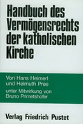 Cover: Handbuch des Verm&ouml;gensrechts der katholischen Kirche - Pustet, F