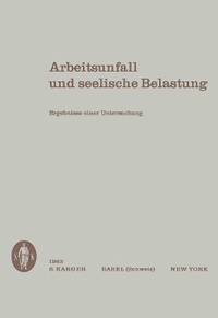Abbildung von: Arbeitsunfall und seelische Belastung - Karger, S