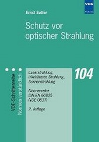 Enlarge image Cover: Schutz vor optischer Strahlung - VDE VERLAG