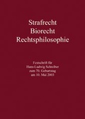 Cover: Strafrecht - Biorecht - Rechtsphilosophie - C.F. M&uuml;ller