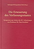 Cover: Die Erneuerung des Verfassungsstaates - C.F. M&uuml;ller