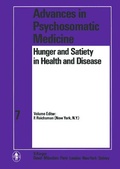 Cover: Advances in Psychosomatic Medicine / Hunger and Satiety in Health and Disease - Karger, S