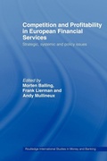 Cover: Competition and Profitability in European Financial Services - Routledge