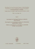Bild: International Congress on Mental Retardation. Proceedings of the... / Psychological and Sociological Problems in Imbecility - Karger, S