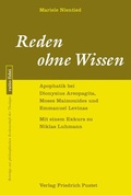 Cover: Reden ohne Wissen - Pustet, F