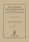 Cover: Innere Sekretion und Psychische Prozesse - S Karger AG