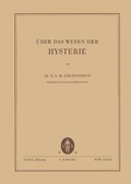 Cover: UEber das Wesen der Hysterie - S Karger AG