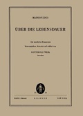 Cover: UEber die Lebensdauer - S Karger AG