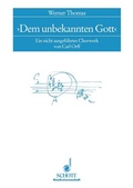 Cover: Dem unbekannten Gott - Schott Music