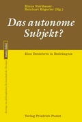 Cover: Das autonome Subjekt? - Pustet, F