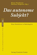 Cover: Das autonome Subjekt? - Pustet, F