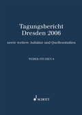 Cover: Weber-Studien 8 - Schott Music